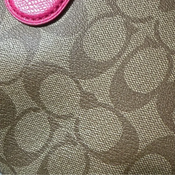 Coach Signature Bennett Brown and Pink Mini Satchel - Picture 16 of 16